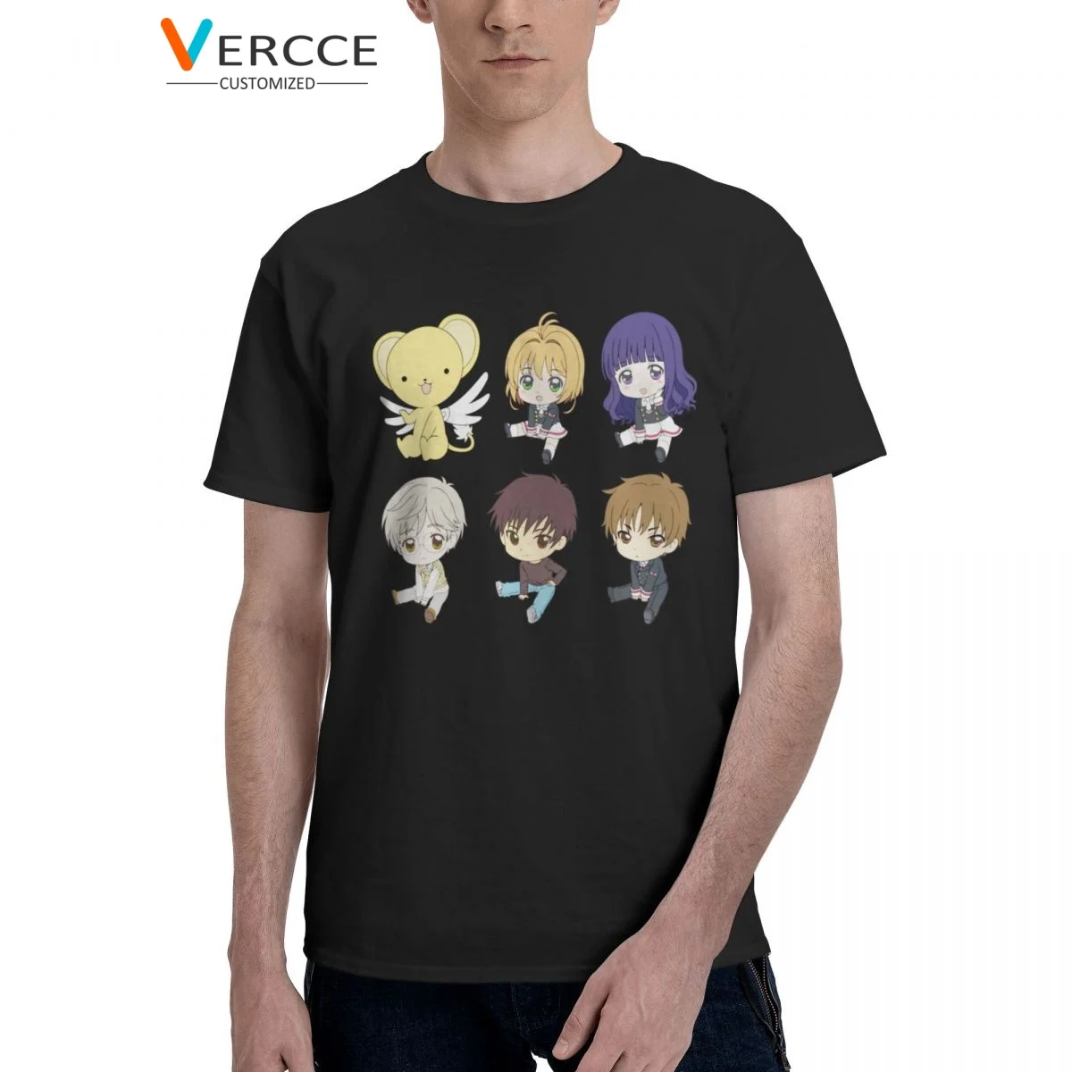 

Cardcaptor Sakura Anime Characters T Shirt 100% Cotton Tees Short Sleeve Clothing Men Women Tshirt Unique Gift Idea