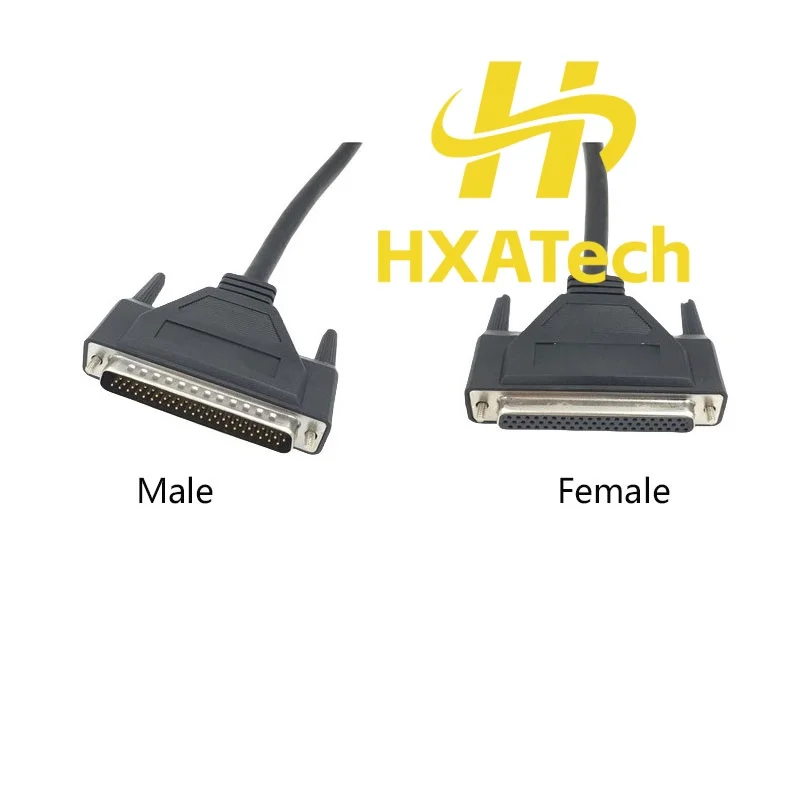 Фото HXATech - Высококачественный медный кабель-удлинитель с разъемами DB62 (мужской-женский), 62-контактный, витая пара, двойная экранировка, кабель для передачи данных. №4