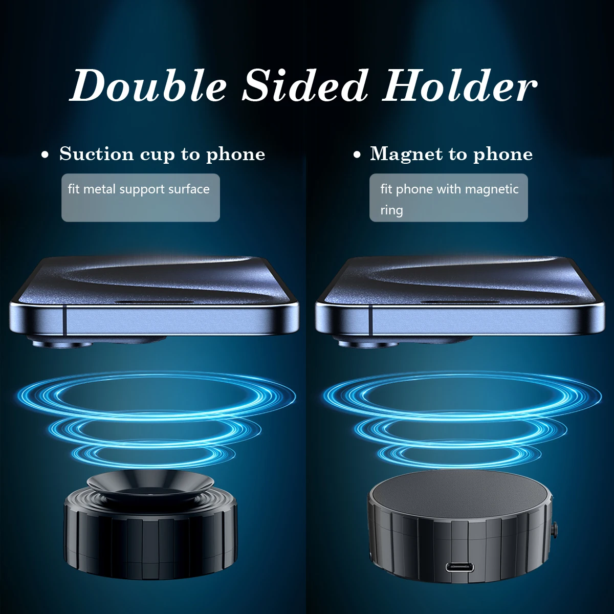 Электрическая присоска магнитный автомобильный держатель для телефона 2