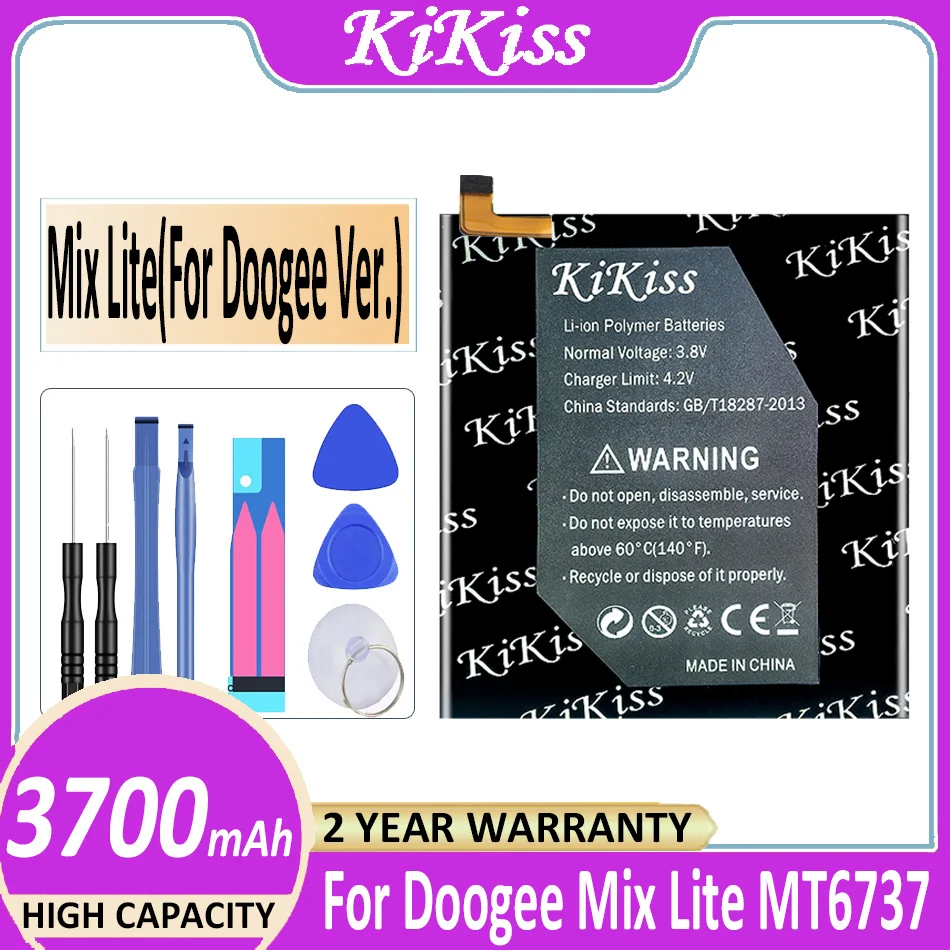 

Оригинальный мощный аккумулятор KiKiss 3700 мАч Для Doogee Mix Lite MT6737 Bateria