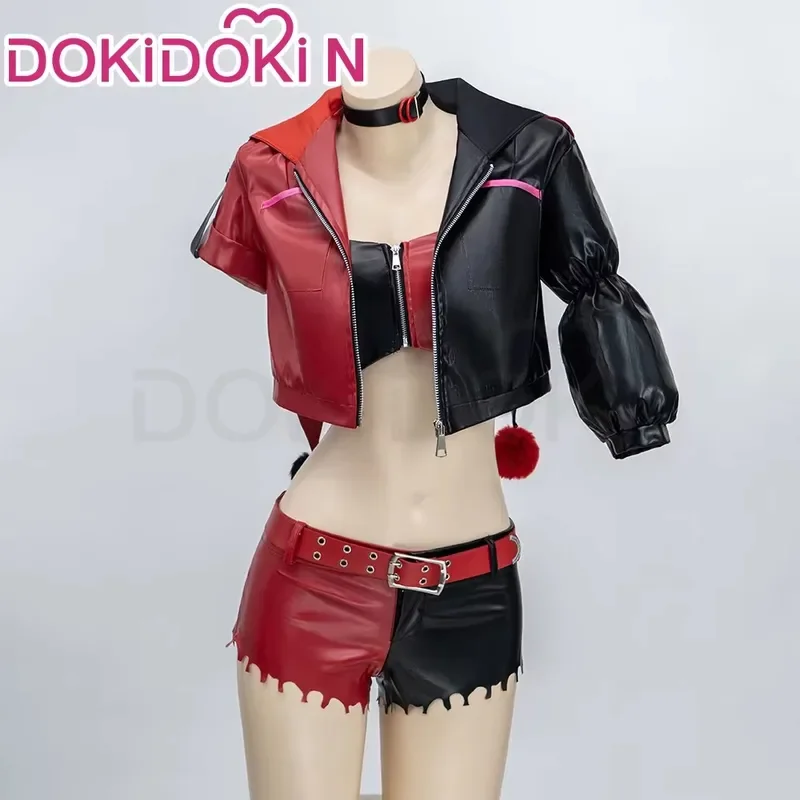 В НАЛИЧИИ Супер Женский Косплей Костюм Лиходия Аниме【XS-3XL】DokiDoki-SR Красный Черный