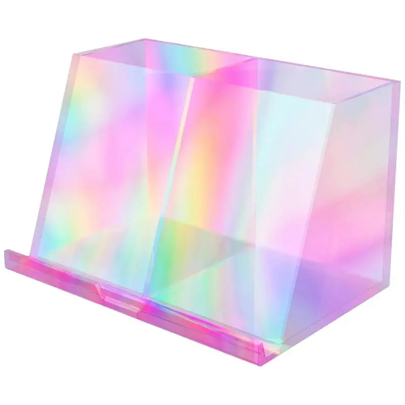 

Креативный прозрачный держатель для ручек, настольный органайзер для ручек для студентов, офисный переливающийся держатель для ручек