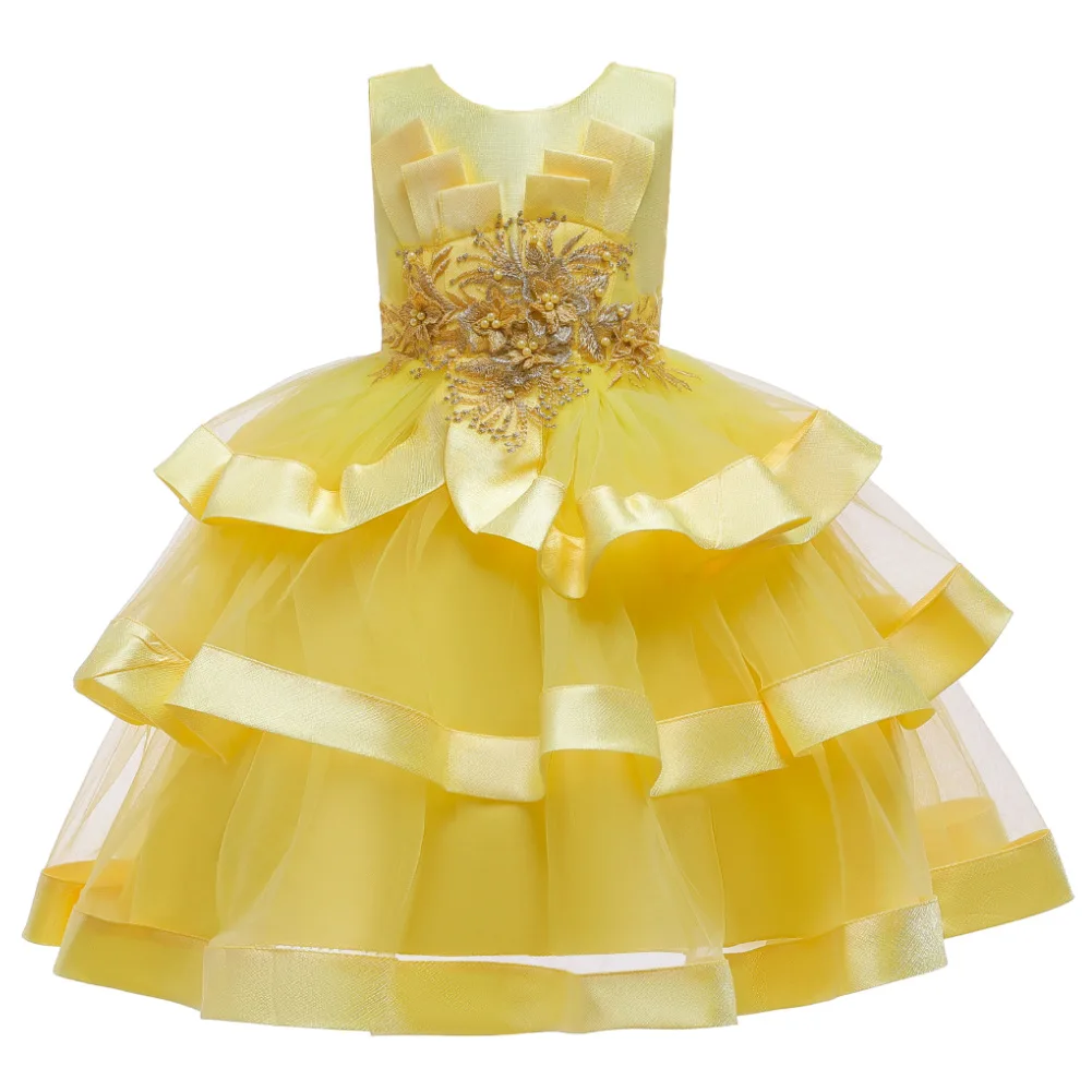 Infant Girls Dress Wedding Dresses for Formal Occasions Performance Gown Birthday Party New Year Christmas Silk |