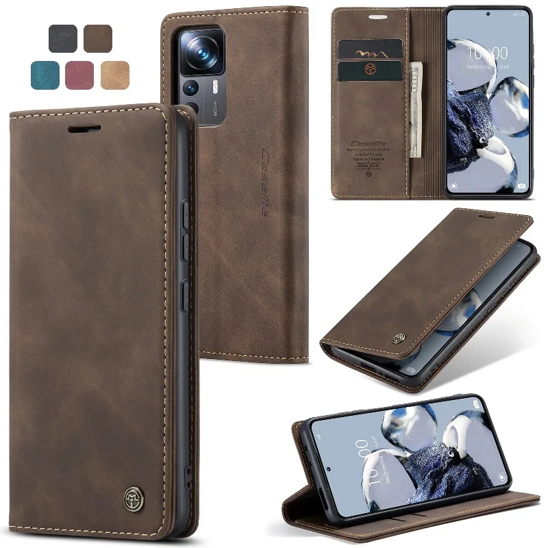 

Slim Retro Leather Wallet Case Cards Flip Cover For Xiaomi 13 Pro 12T Pro 11Lite 10T 9T Poco X5 X3 F3 F2 Magnetic Phone Case
