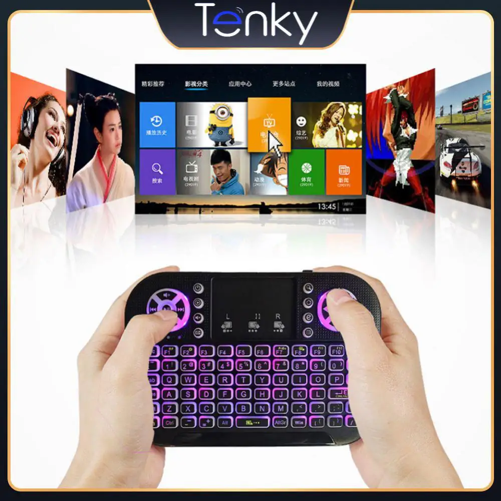

7 Colors Backlight Keyboard Intelligent Drive-free Fully Compatible 4g Dual Mode Mini Keyboard