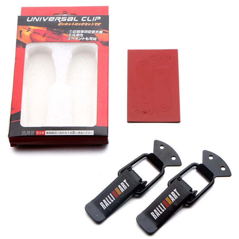 

Large Size Auto Universal Bumper Security Metal Hook Lock Clip Kit Clip Hasp For Racing Car Truck Hood Quick Release Fasteners