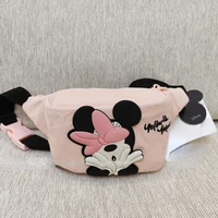 disney chest bag womens pink casual all match mobile phone bag childrens cute mickey mouse diagonal chest bag