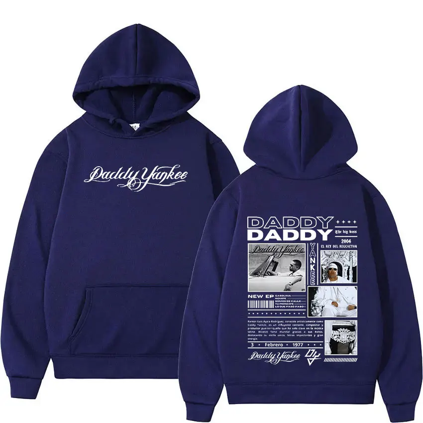 Рэпер Daddy Yankee 2024-2025, новая толстовка с капюшоном в стиле альбом, мужской пуловер в стиле хип-хоп, готический пуловер, модная ретро-модная толстовка большого размера, уличная одежда (art.: 3920cc4c75e07) - 3920cc4c75e07