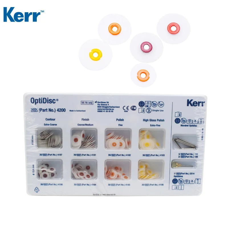 

Original Kerr OptiDisc General Assembly Kit 4200 - Polishing Disc/Dental Resin Dresser Polishing Wheel Polishing Sand Sheet