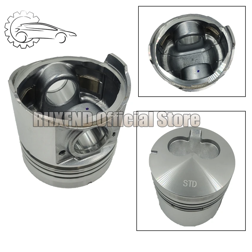 81mm 3KR1 Поршневое и поршневое кольцо 8 - 94414 745 1 97176 892 0 5121210290 для экскаватора Isuzu