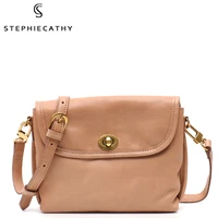 sc retro designer luxury genuine leather flap messenger bag women small shell phone purse female daily casual shoulder handbags