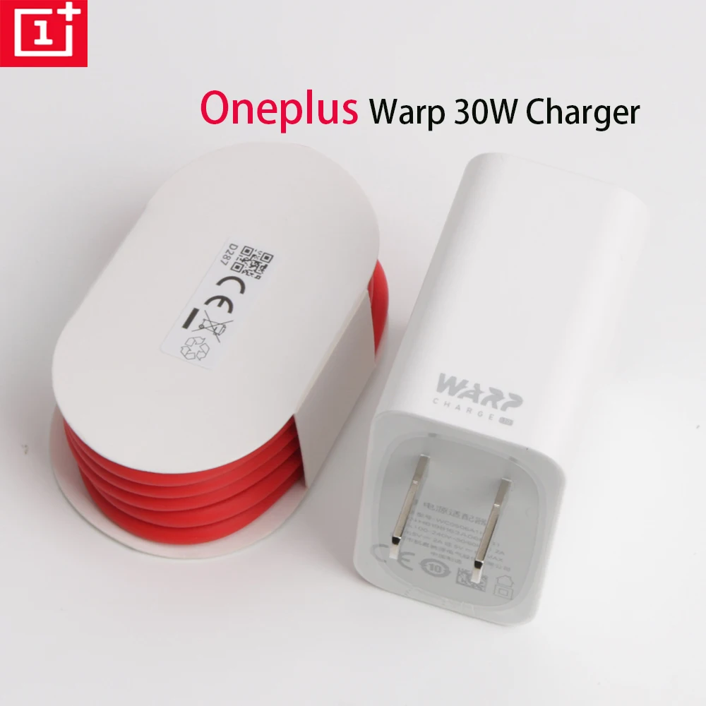 

For Oneplus 30W Warp Dash Charge Fast Charger Adapter EU US Plug Travel Wall Phone Charger for Oneplus 8 Pro Nord N10 7 7t 6