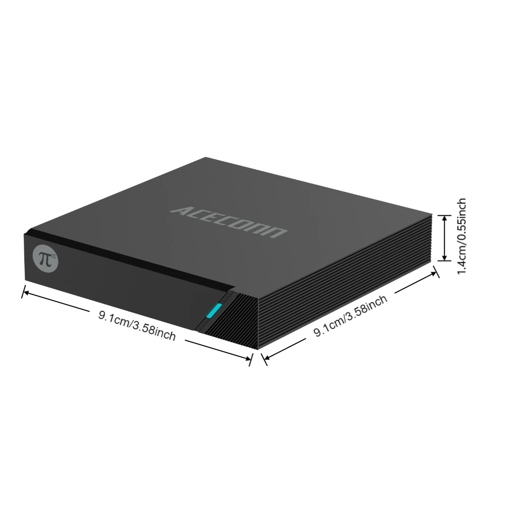 Фото ACECONN Streaming Linux IPTV Boxes 4k 60hz HDR10+ Smart STB Player TVONAIR Dual WiFi BT OTA Remote Control Pi2 π2 TV Box №3