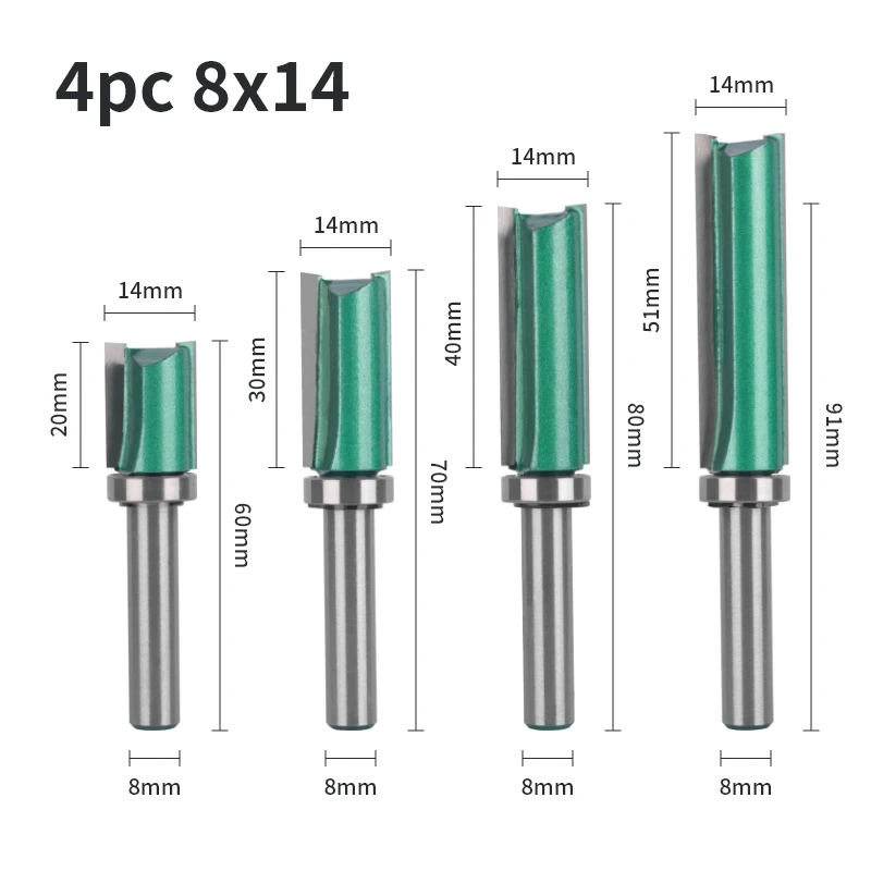 

YUSUN 8 мм фреза с хвостовиком, деревообрабатывающая фреза для дерева, торцевая фреза