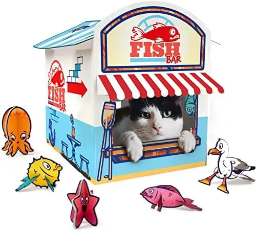 

SUCK UK SK CATDECK1 Rascador Tocadiscos para Gatos, Multicolour