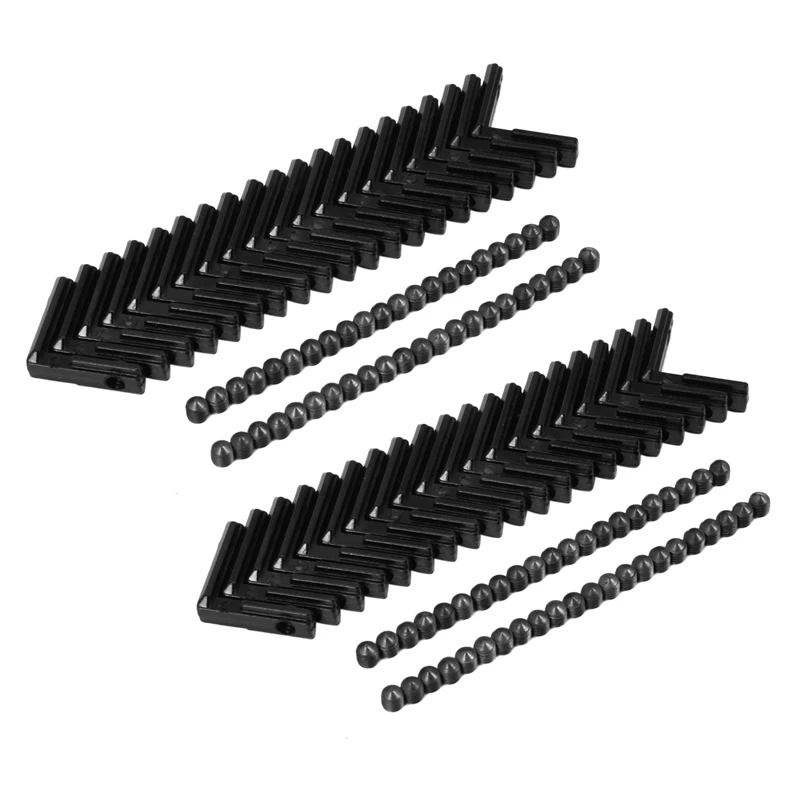 

40Pcs T Slot L-Shaped Angle Slot Connector Joint Bracket With Screws And Wrench Tool For 2020 Series Extrusion Slot 6Mm