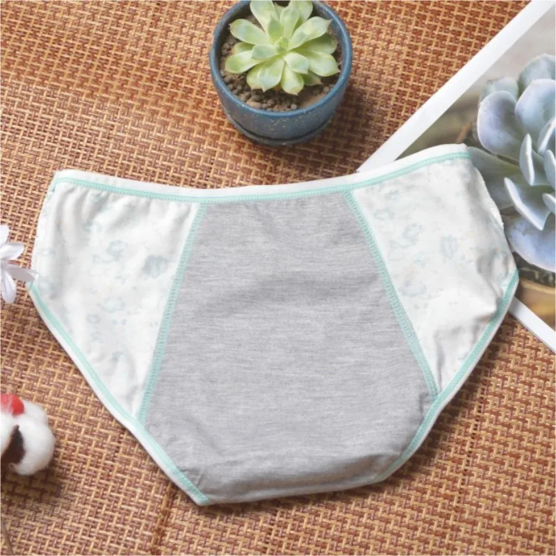 Герметичные Детские менструальные брюки женские Хлопковые Бриджи Симпатичные