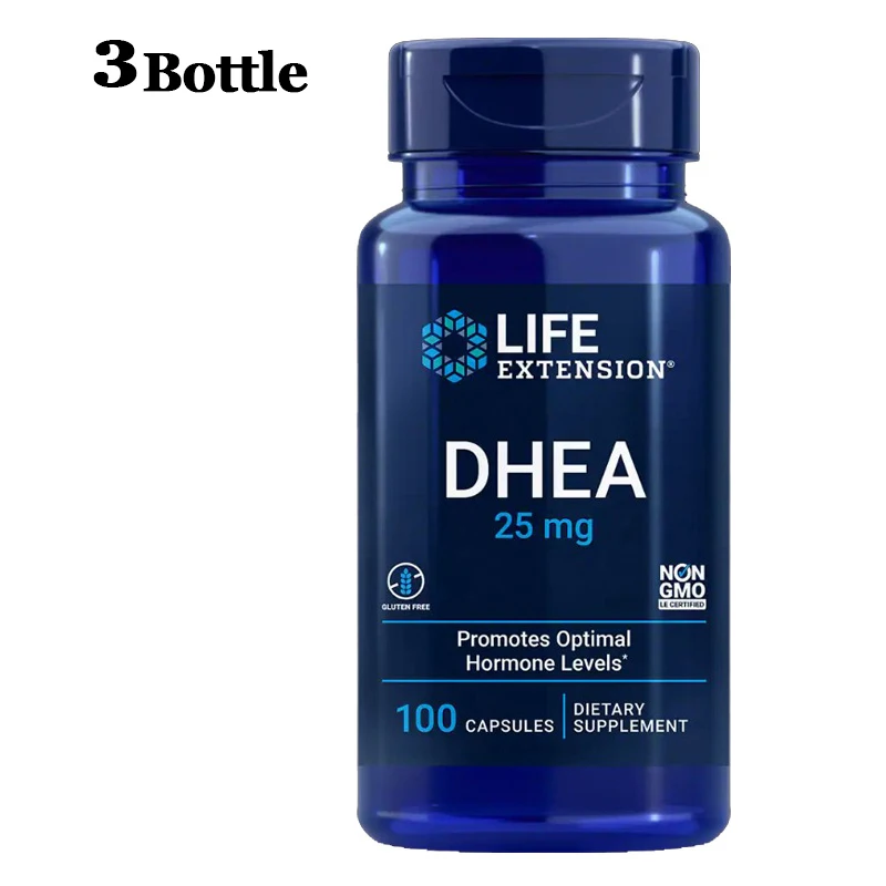 

Free Shipping DHEA 25 Mg Promotes Optimal Hormone Levels 100 Capsules