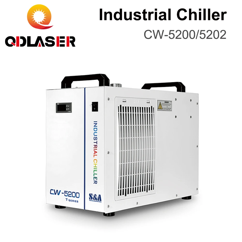 

QDLASER S&A CW5200 Industry Air Water Chiller for CO2 Laser Engraving Cutting Machine Cooling 150W Laser Tube
