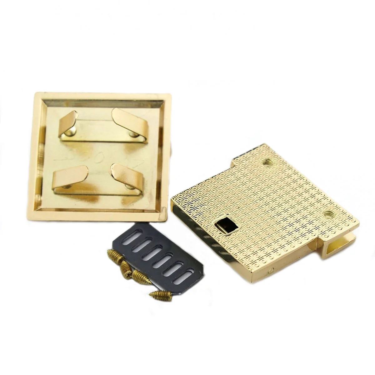 Металлический замок с нажимным замком модный квадратный прочный сделай сам для