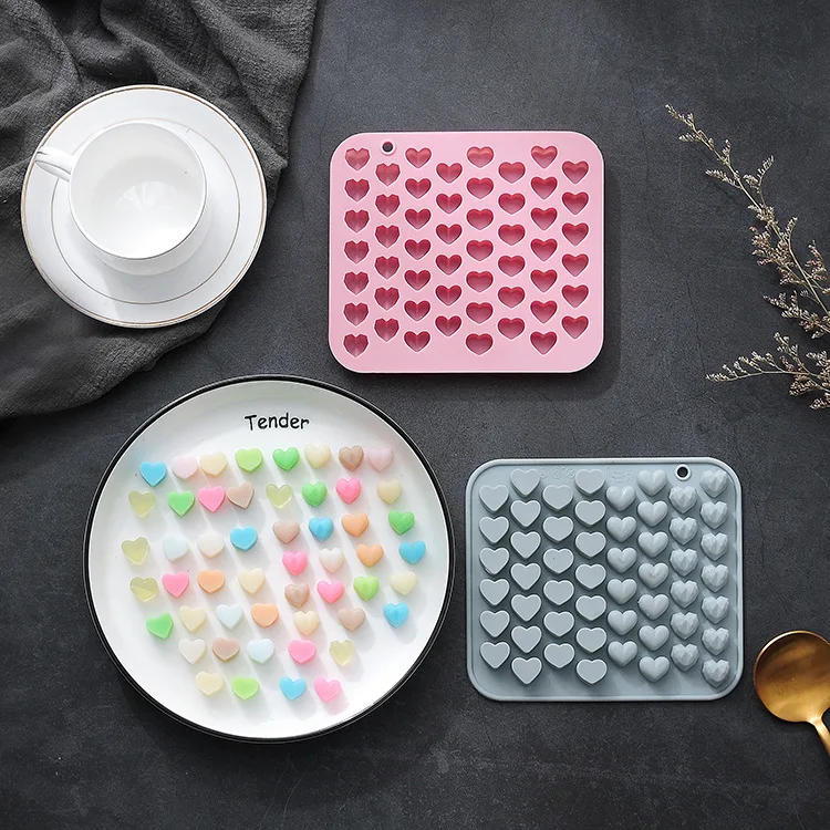 

Mini Love Heart Chocolate Silicone Mold Ice Cube Gummy Jelly Pudding DIY Biscuit Fondant Cake Decorating Baking Accessories