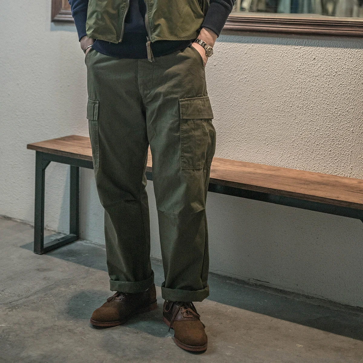 

NON STOCK Vietnam War Ripstop TCU Pants Vintage Workwear Men's Work Trousers