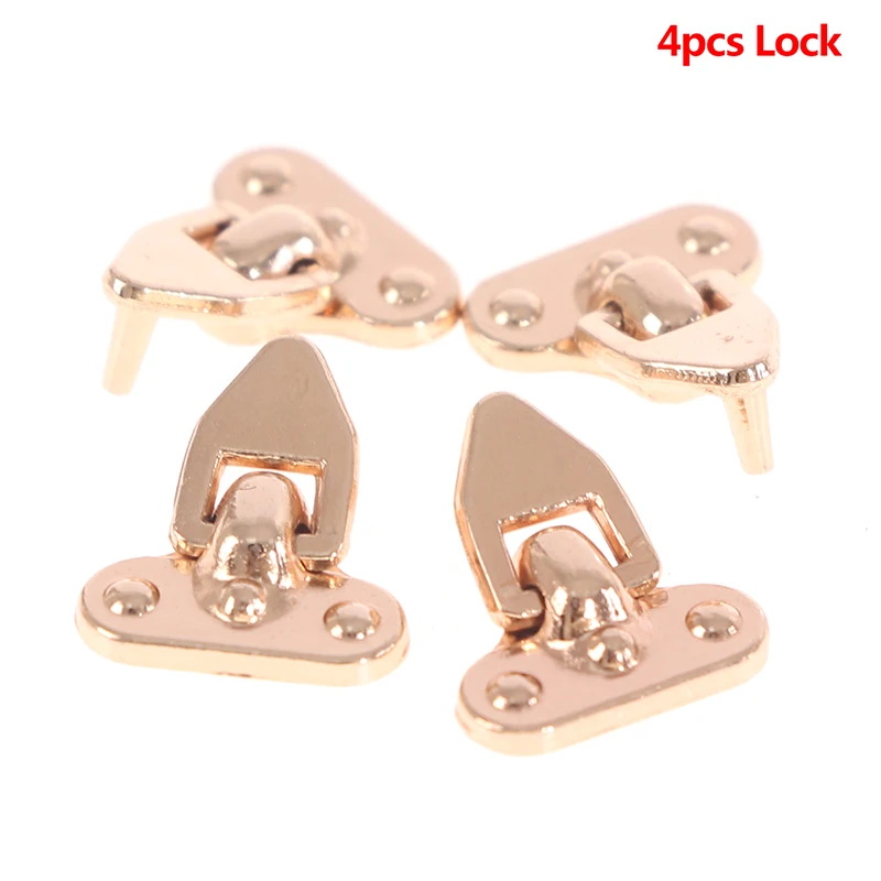 1:12 Миниатюрный золотой металлический дверной замок набор дверных застежек