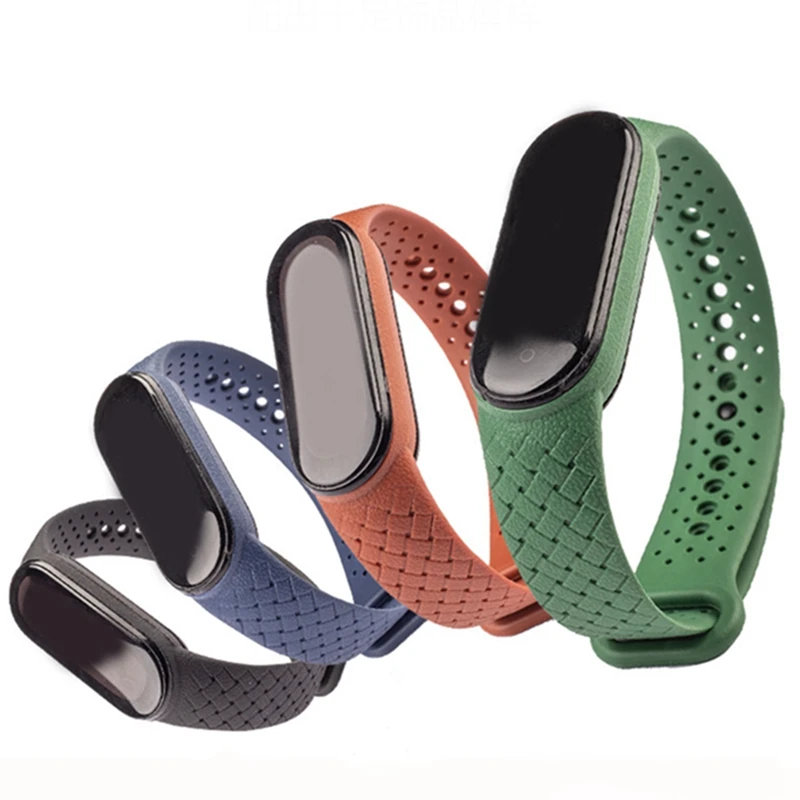 Silicone Braided Solo loop Bracelet For Xiaomi Mi Band 7 Wrist Quick Replacement Sport smartwatch Correa NFC Miband 6 5 4 strap