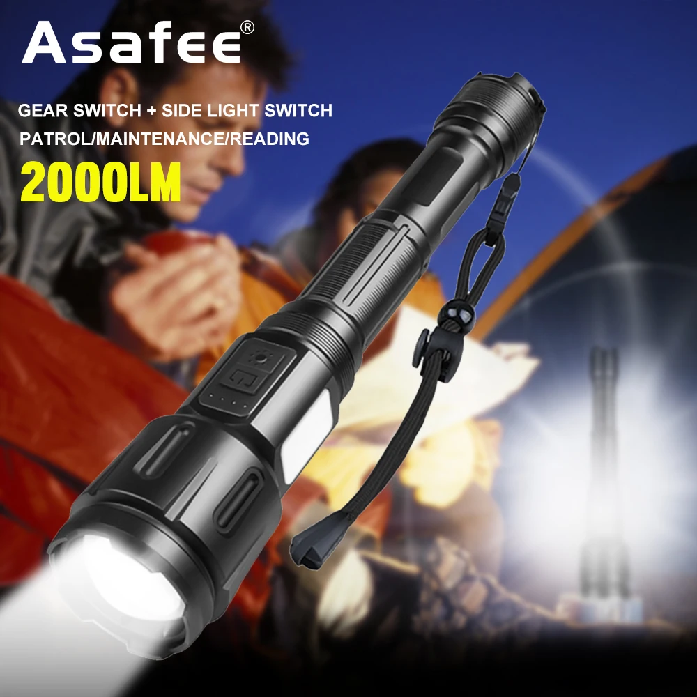 

Мощсветильник фонарь Asafee, 10000 лм, с зарядкой от USB