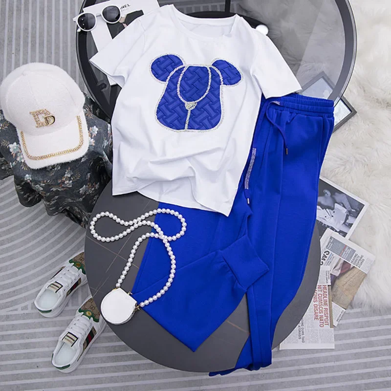 Женский спортивный костюм из двух предметов повседневный укороченный топ с