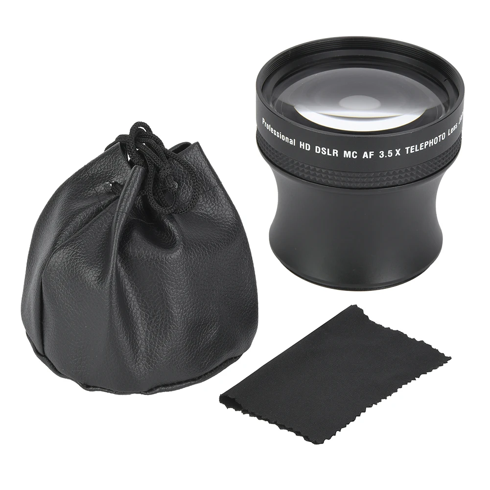 

58MM 3.5X Universal Metal Teleconverter Telephoto Lens DSLR Cameras Accessory telephoto