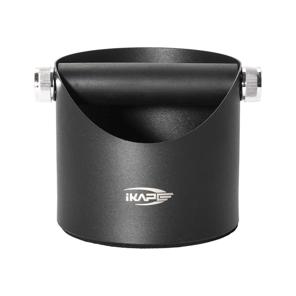 

IKAPE Espresso Knock Box , Premium Coffee Knock Box, Space-Saving Coffee Dump Bin, Non-Slip Base for Barista (black, pink, gray)
