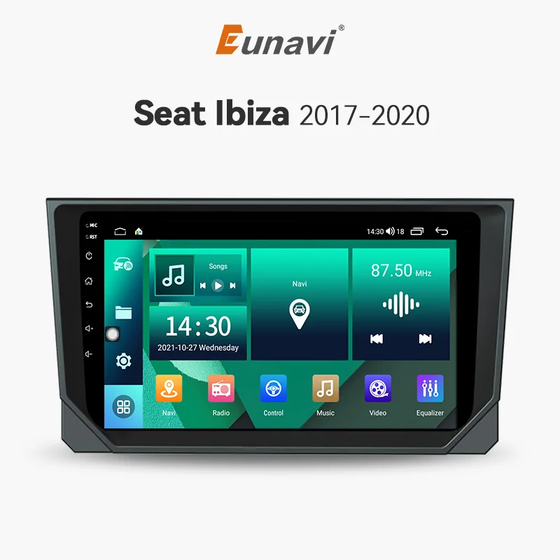 

Eunavi 7862c 4G Android Auto Radio For Seat Ibiza 2017 2018 2019 2020 Car Multimedia QLED GPS Carplay 2din 2 Din Autoradio