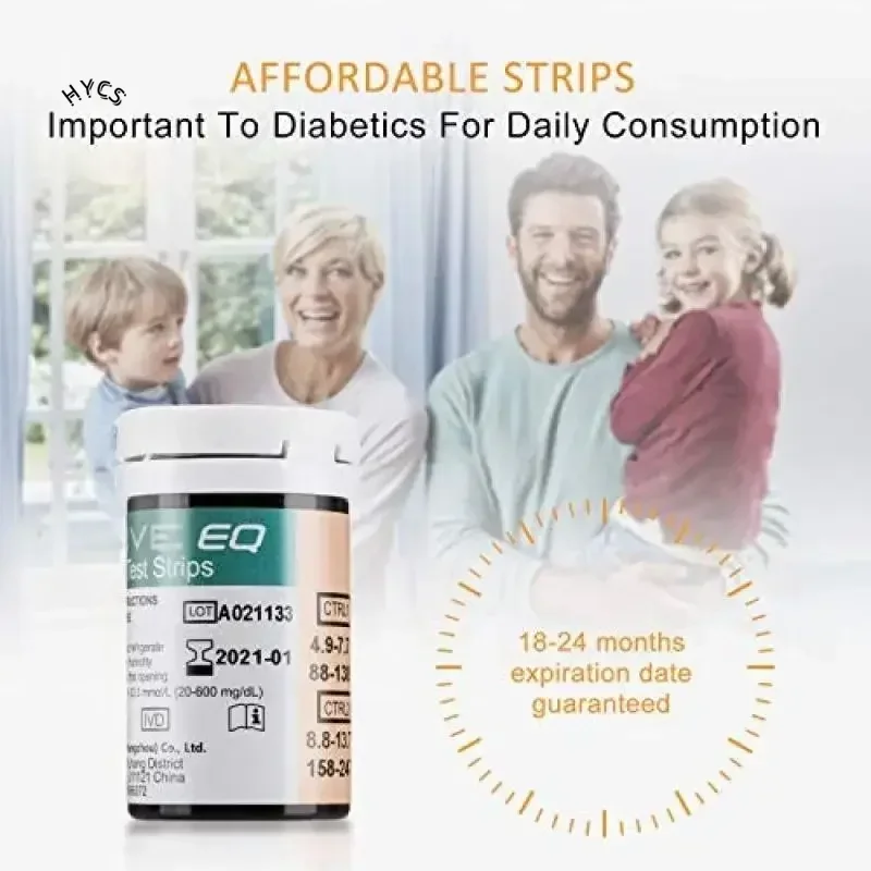 Фото EXACTIVE EQ Impulse Blood Glucose: тест-полоски для определения уровня глюкозы в крови (50 шт.) + ланцеты (50 шт.) (Срок годности: актуальный) №2