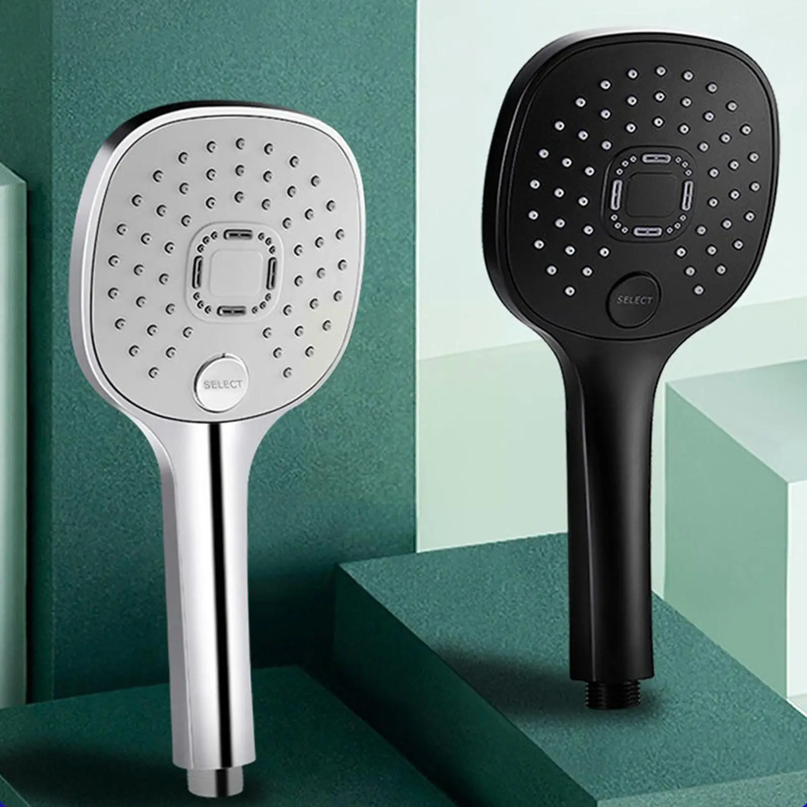 

3 режима, регулируемый водосберегающий душ, Черные Аксессуары для массажа и душа, стоп эко-давление, ванная комната, душевая вода на Z2y9