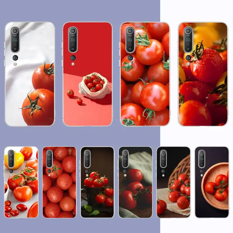 

Japan Korea Cute Tomato Pattern Phone Case for Samsung S21 A10 for Redmi Note 7 9 for Huawei P30Pro Honor 8X 10i cover