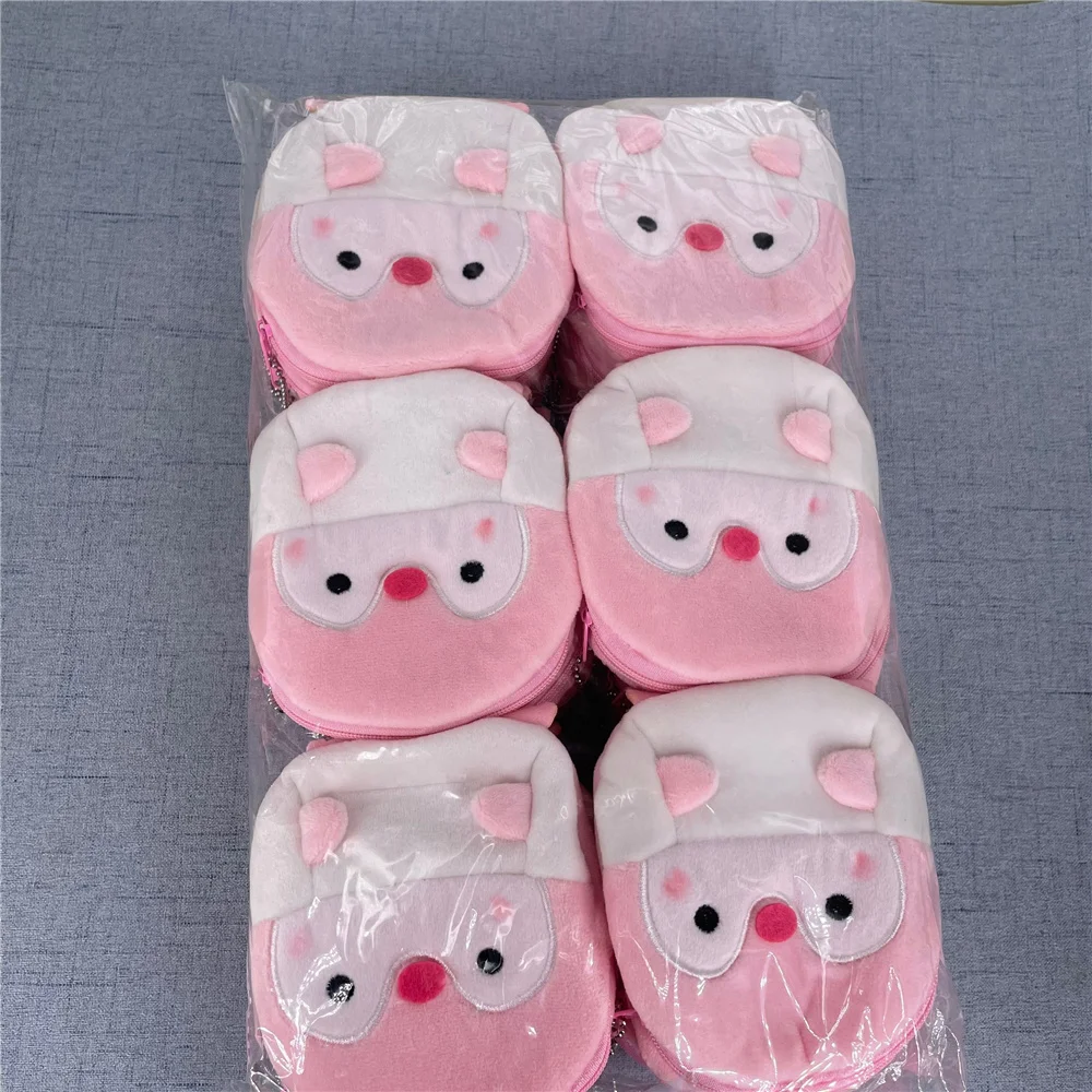 24 шт. оптовая продажа 3 цвета плюшевый Кошелек для монет в виде пингвина 10 см