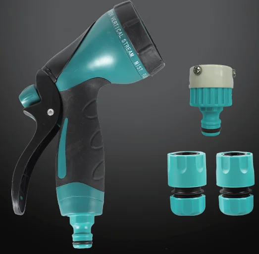 

10 Adjustable Spray Lawn Watering Multi-Function Car Wash High Pressure Durable Hand-Held Tools Hose Sprinkle Nozzle Garden
