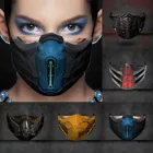 Маска для взрослых для косплея из игры Mortal Kombat, маска для скорпиона Noob Saibot Sub, маска для лица Zero, пыли, многоразовая маска для Хэллоуина и Рождества