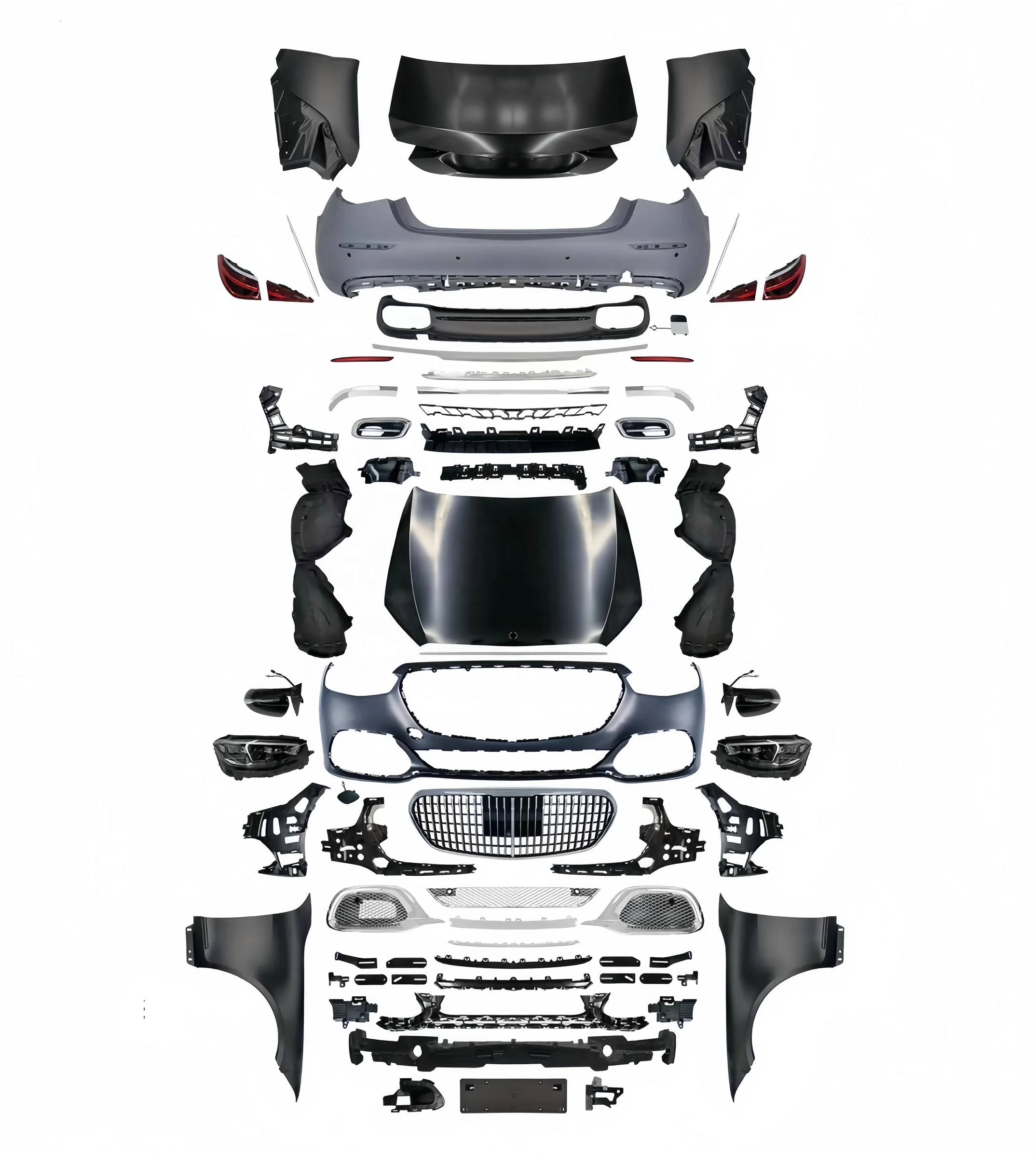 Karosseriekit для W221 S-klase Facelift на W223 Sclasss680 M Stil Scheinwerfer световой станок автомобиля
