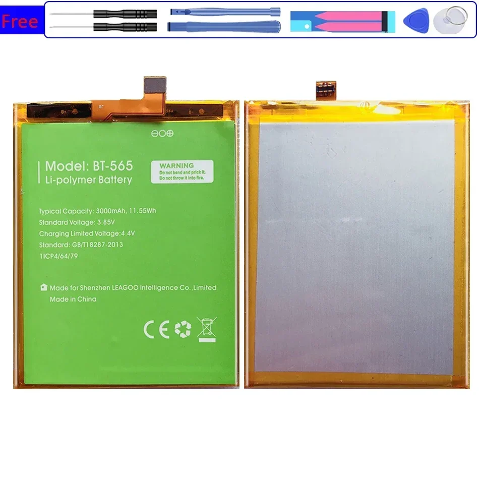 Аккумулятор BT565/BT566 3000 мАч для Leagoo KIICAA Mix T5 T5C BT565 BT566 Bateria