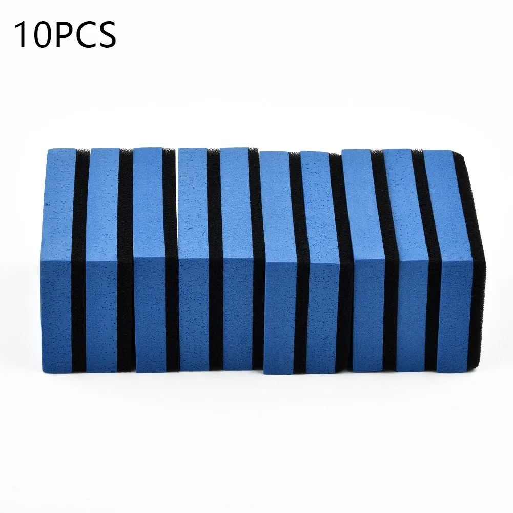 

10 шт., восковые аппликаторы для полировки воском, 7,5x5x1,5 см