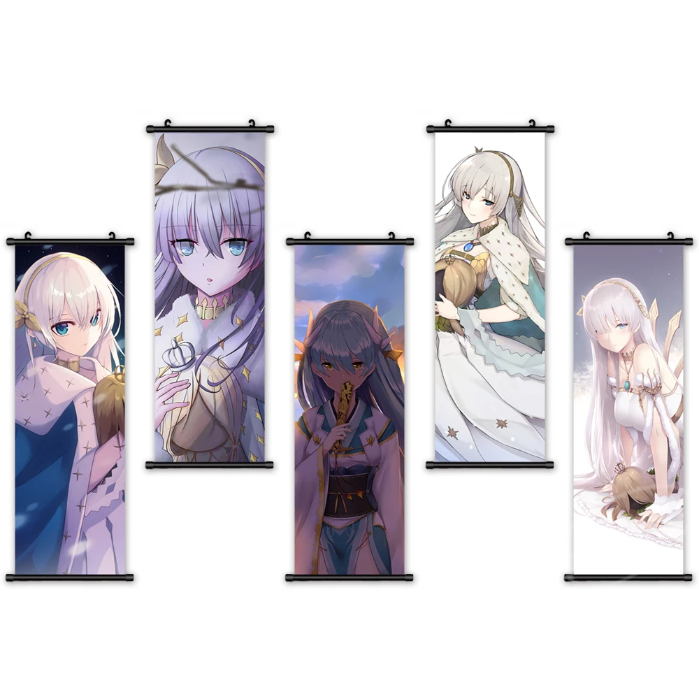 

Wall Art Fate Canvas Pictures Japan Anime Poster Plastic Scroll Grand Order Hanging Painting Print Home Decoration Living Room