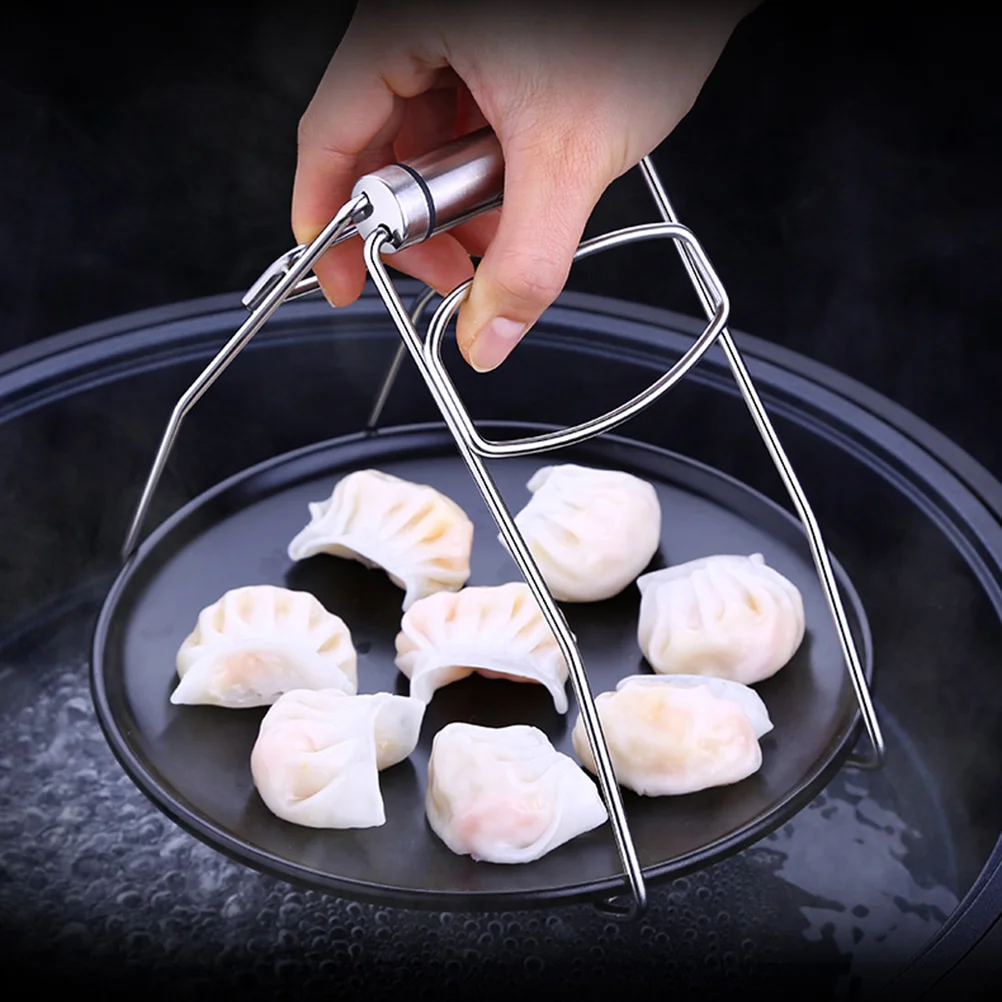

Clip Tongs Plate Dish Clamp Clips Hot Gripper Pan Cooking Retriever Bowl Steaming Metal Lifter Anti Scalding Tong Pot Pots