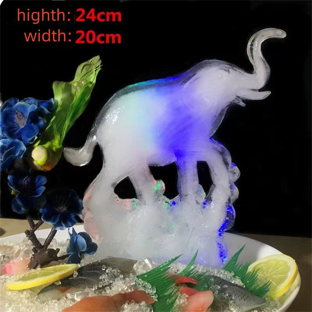

Elephant Festival Ice Sculpture Mold Decoration Supplies Creative Large Icicle Mold Plating Abrasives Home Garden Gathering