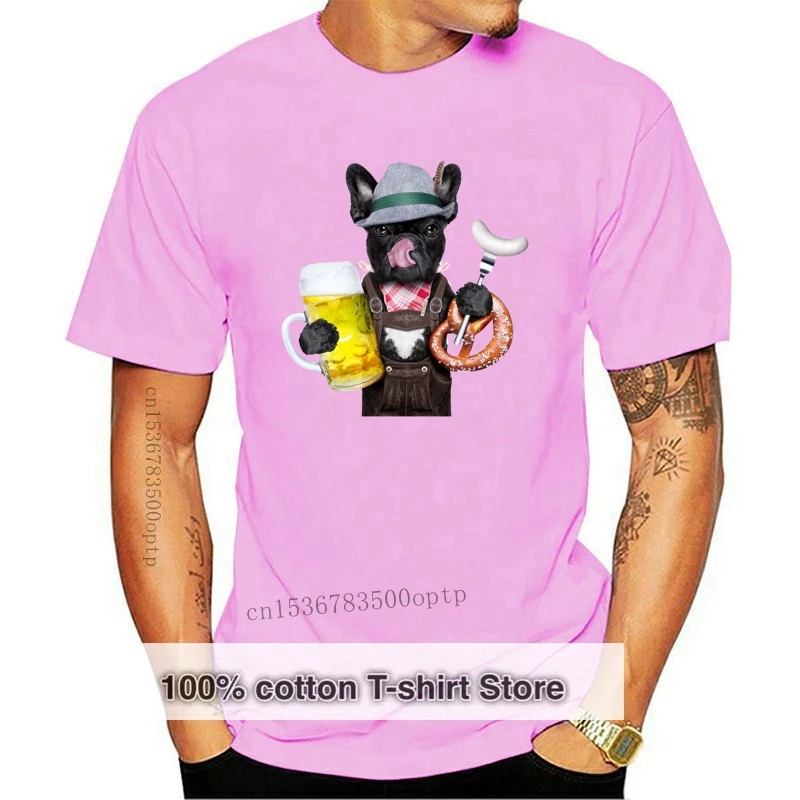 

French Bulldog Bavarian Beer Style Men's T-Shirt - Funny Pet Bull Dog