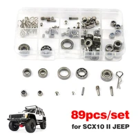 89pcsset metal bearing screws set fit rc climbing car axial scx10 ii jeep ax90046 90047 bearing repair tool box
