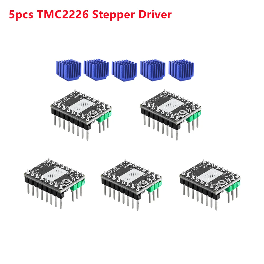 

TMC2226 шаговый Драйвер MKS TMC 2226 Stepstick модуль контроллера двигателя драйверы для 3D-принтера arduino CNC защитный привод