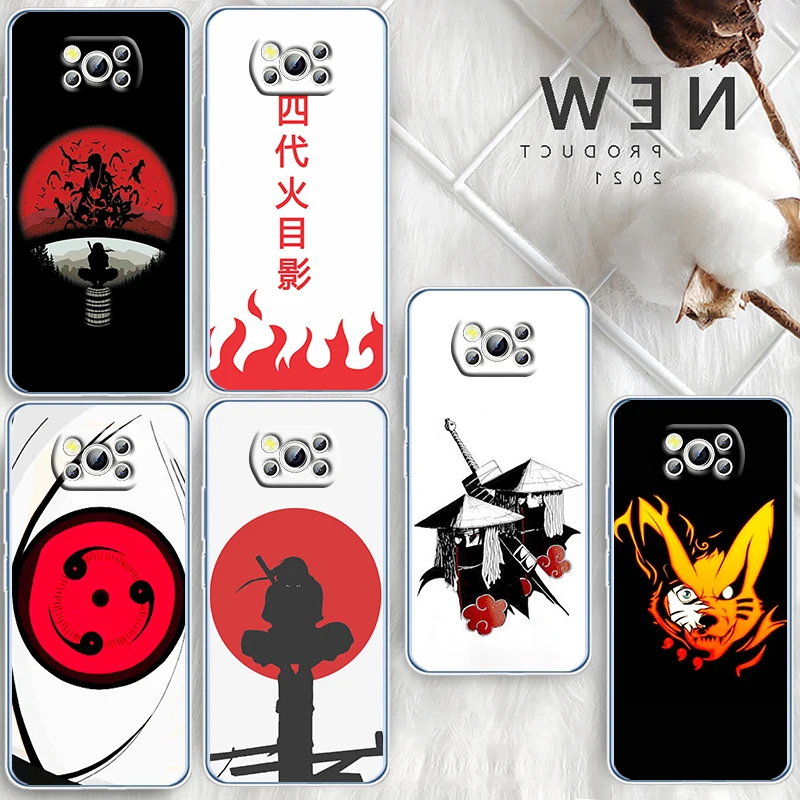 

Hot Naruto Kakashi Art For Xiaomi Redmi Note 10S 9 Civi Poco X4 X3 NFC F3 GT M4 M3 M2 X2 F2 Pro C3 5G Transparent Phone Case