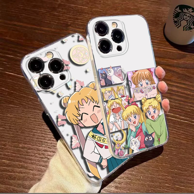 Мягкий чехол с изображением Сейлор Мун для Moto G9 Powe One Pro E12 E22I E22 G52 G42 G32 G22 G23 Z2 Z Play P40